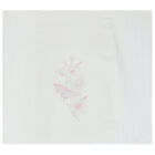 Baby Girls White & Pink Muslin Swaddles (3-Pack), 1, hi-res